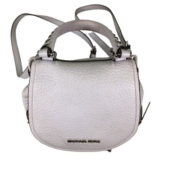 Michael Kors Viv Extra-Small Pebbled Leather Backpack Lavender Mist Soft Lylac - Picture 13 of 15